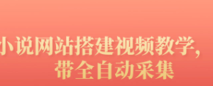 搭建一个小说网站：附带全自动采集 流量来得快、变现容易（搭建教程+源码)