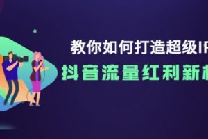 教你如何打造超级IP，抖音流量红利新机遇！