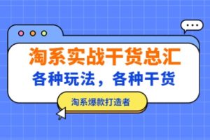 淘系实战干货总汇：各种玩法，各种干货，淘系爆款打造者！