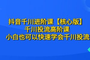 抖音千川进阶课【核心版】 千川投流高阶课 小白也可以快速学会千川投流