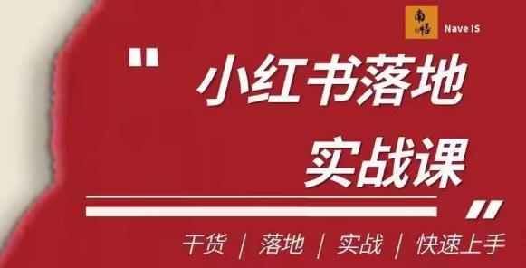 南悟·小红书医疗流量落地实战课，干货/落地/实战/快速上手