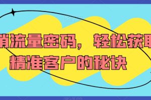 营销流量密码，轻松获取精准客户的秘诀