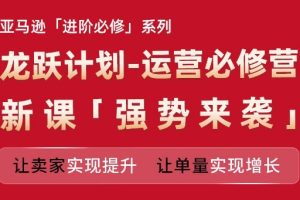 亚马逊进阶必修系列，龙跃计划-运营必修营新课，让卖家实现提升 让单量实现增长