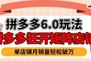 拼多多虚拟商品暴利6.0玩法，轻松实现月入过W