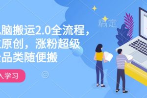 快手电脑搬运2.0全流程，轻松过原创，涨粉超级猛，全品类随便搬